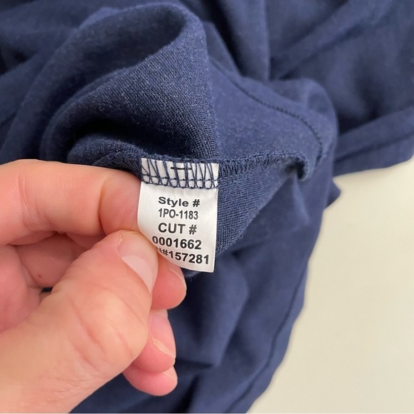 Mizzen+Main Men’s ProFlex Quarter Zip Pullover Navy Heather Size XXL - Picture 6 of 7